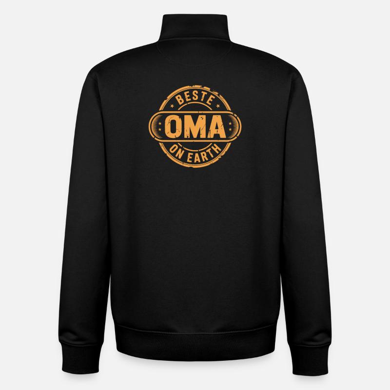 Meilleur cadeau de grand-mère grand-mère - Sweat zippé unisexe en coton bio Stanley/Stella - noir