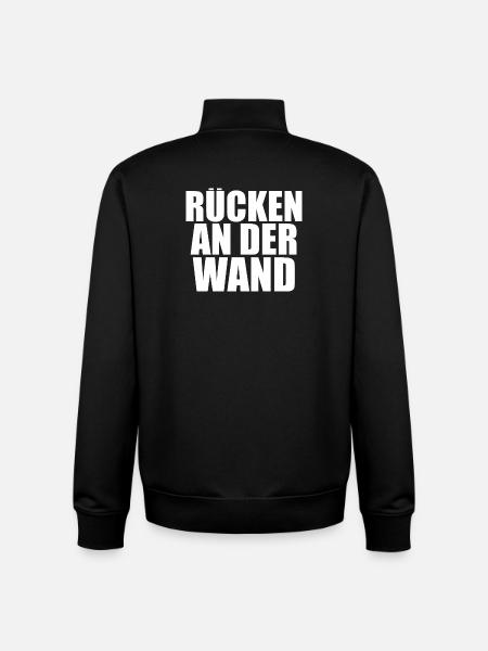 ruecken_an_der_wand_radw_haft_rap_ - Unisex Organic Zip Sweatshirt von Stanley/Stella - Schwarz