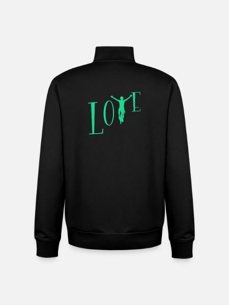J’adore le vélo - Sweat zippé unisexe en coton bio Stanley/Stella - noir