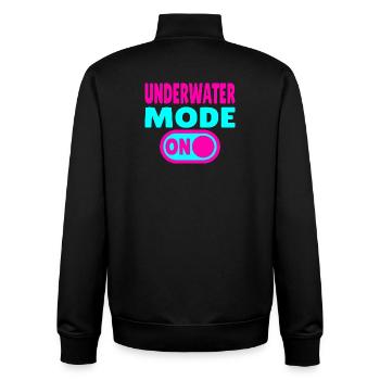 Underwater Mode ON  - Unisex Organic Zip Sweatshirt von Stanley/Stella - Schwarz - Hinten - AI Model Male 185 light (185cm)