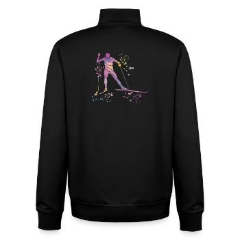 Ski de fond Ski de fond - Sweat zippé unisexe en coton bio Stanley/Stella - noir - Dos - AI Model Male 185 light (185cm)