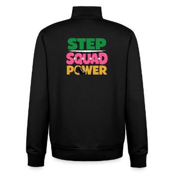 Irish Dance Step-dancing Celtic Fan - Unisex Organic Zip Sweatshirt by Stanley/Stella - black - Back - AI Model Male 185 light (185cm)