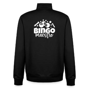 Bingo Player Maestro Bingo - Unisex Organic Zip Sweatshirt von Stanley/Stella - Schwarz - Hinten - AI Model Male 185 light (185cm)