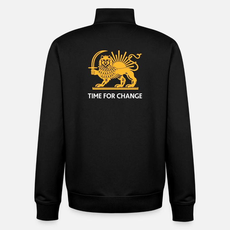 Löwe Sonnenverwandlung - Unisex Organic Zip Sweatshirt von Stanley/Stella - Schwarz