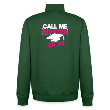 Master 2026 Graduation Graduation - Unisex Organic Zip Sweatshirt by Stanley/Stella - bottle green - Back - AI Model Male 185 dark (185cm)