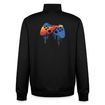 Jeux rétro - Sweat zippé unisexe en coton bio Stanley/Stella - noir - Dos - AI Model Male 185 light (185cm)