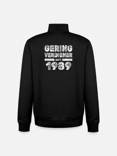 Ruling 1989 - Unisex Organic Zip Sweatshirt by Stanley/Stella - black