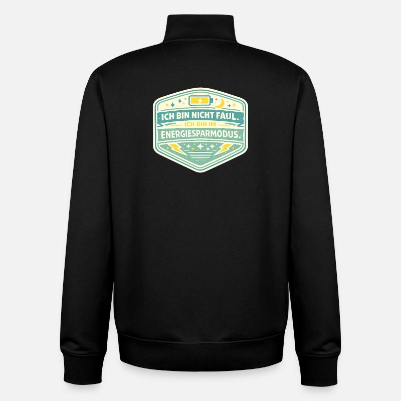 Je suis en mode d’économie d’énergie - Sweat zippé unisexe en coton bio Stanley/Stella - noir