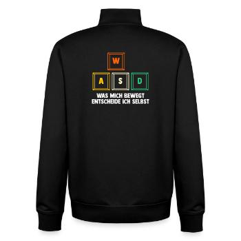 Gaming Computer Gamer Gaming Gamer - Unisex Organic Zip Sweatshirt by Stanley/Stella - black - Back - AI Model Male 185 light (185cm)