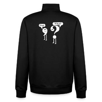 Professeur de Ponctuation de grammaire anglaise Élève - Sweat zippé unisexe en coton bio Stanley/Stella - noir - Dos - AI Model Male 185 light (185cm)
