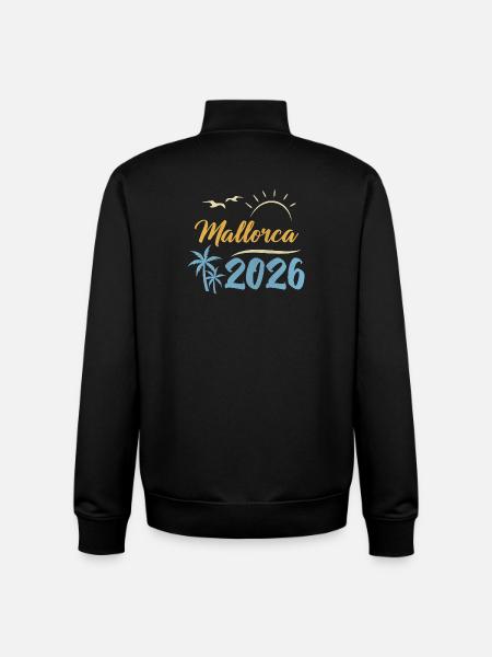 Mallorca 2026 - Unisex Organic Zip Sweatshirt von Stanley/Stella - Schwarz