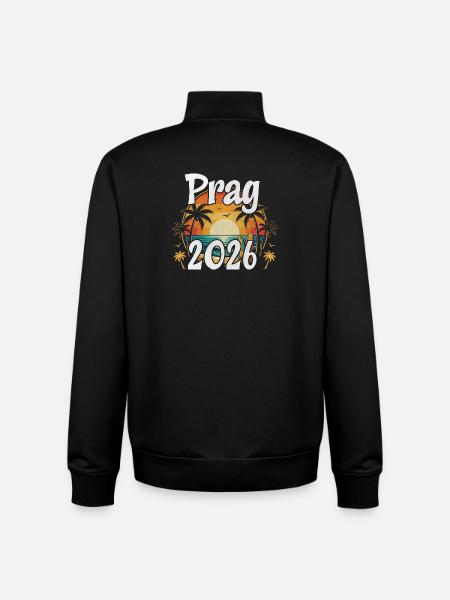 Prag 2026 - Unisex Organic Zip Sweatshirt von Stanley/Stella - Schwarz