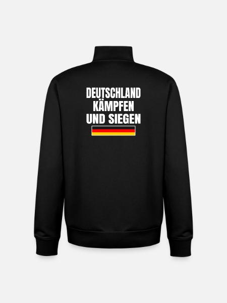 Deutschland Fan - Unisex Organic Zip Sweatshirt von Stanley/Stella - Schwarz