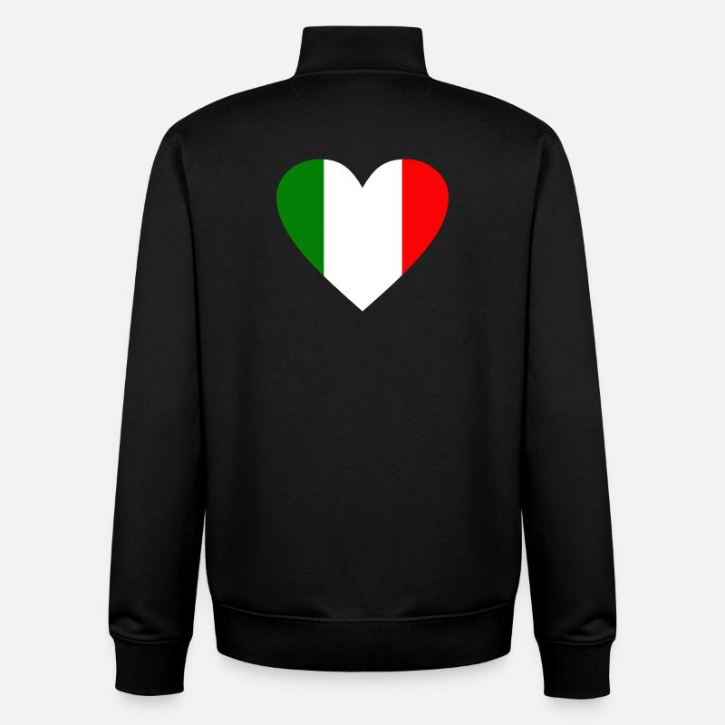 Italien - Unisex Organic Zip Sweatshirt von Stanley/Stella - Schwarz