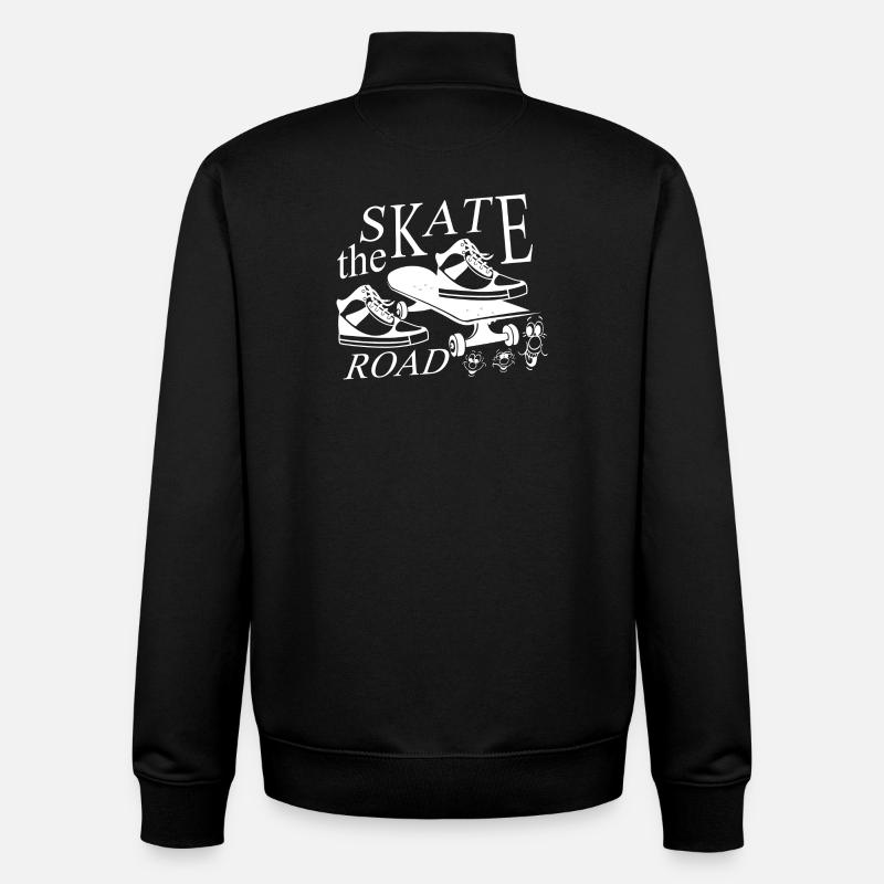 Patineur - Sweat zippé unisexe en coton bio Stanley/Stella - noir