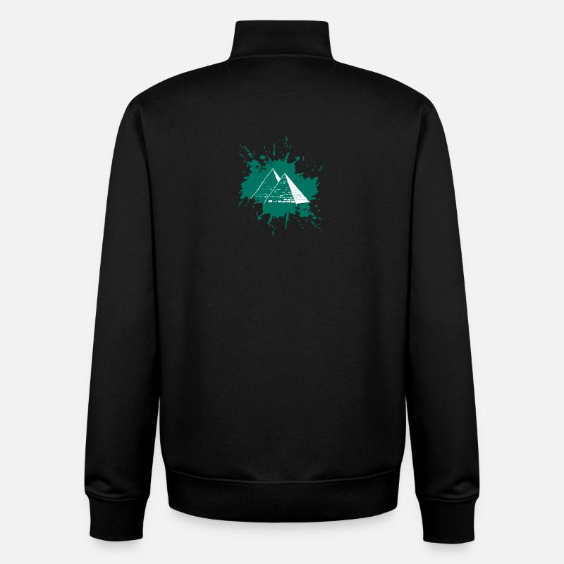 Splash Pyramids - Unisex Organic Zip Sweatshirt by Stanley/Stella - black