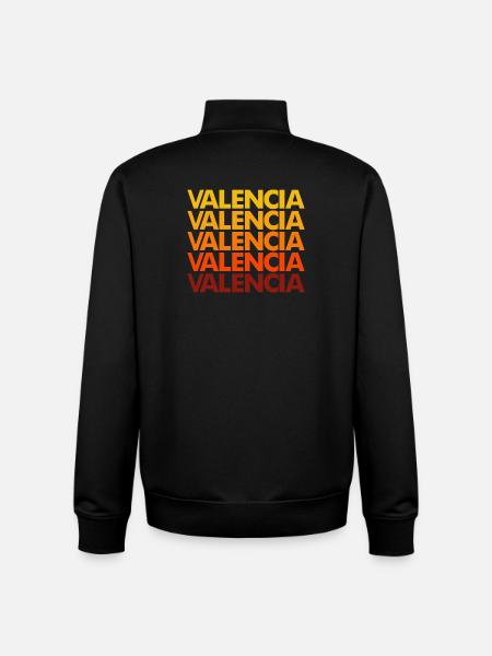 Valencia Gradient Font Stack - Unisex Organic Zip Sweatshirt by Stanley/Stella - black