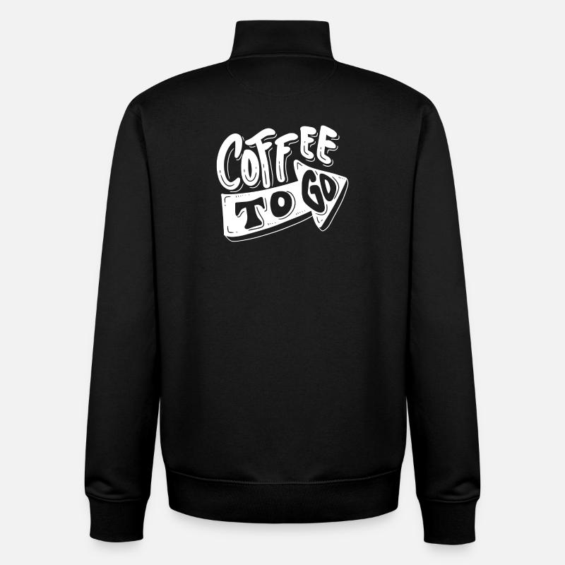 Kaffee, Ich mag Kaffee, Kaffeepause - Unisex Organic Zip Sweatshirt von Stanley/Stella - Schwarz