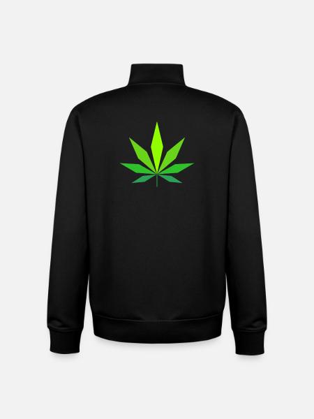 Cannabis - Unisex Organic Zip Sweatshirt von Stanley/Stella - Schwarz