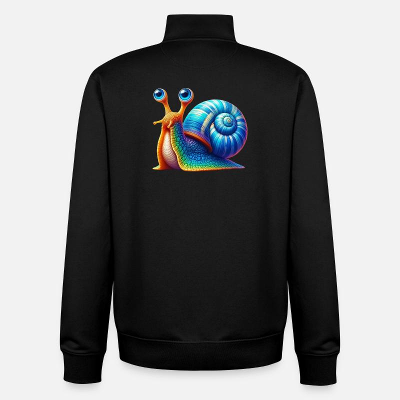 Schnecke - Unisex Organic Zip Sweatshirt von Stanley/Stella - Schwarz