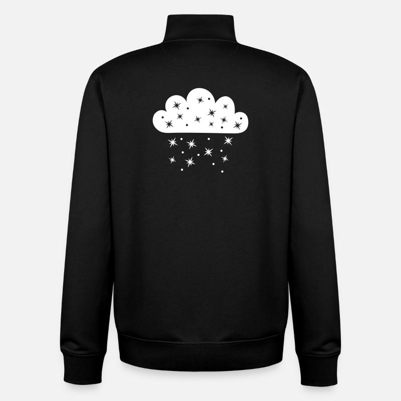 Cloud Starfall - Unisex Organic Zip Sweatshirt by Stanley/Stella - black