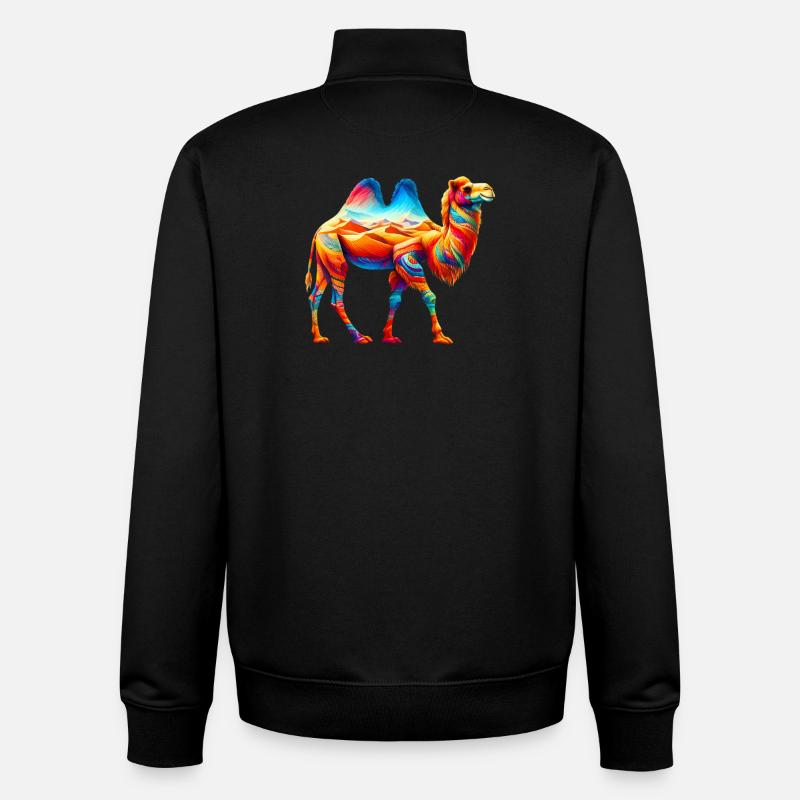Kamel - Unisex Organic Zip Sweatshirt von Stanley/Stella - Schwarz