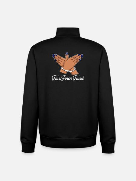 Fine Finer Finest Elegant Hands - Unisex Organic Zip Sweatshirt by Stanley/Stella - black