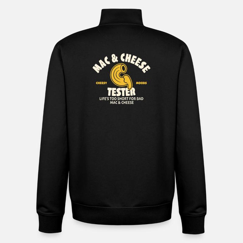 Testeur de macaroni au fromage - Sweat zippé unisexe en coton bio Stanley/Stella - noir