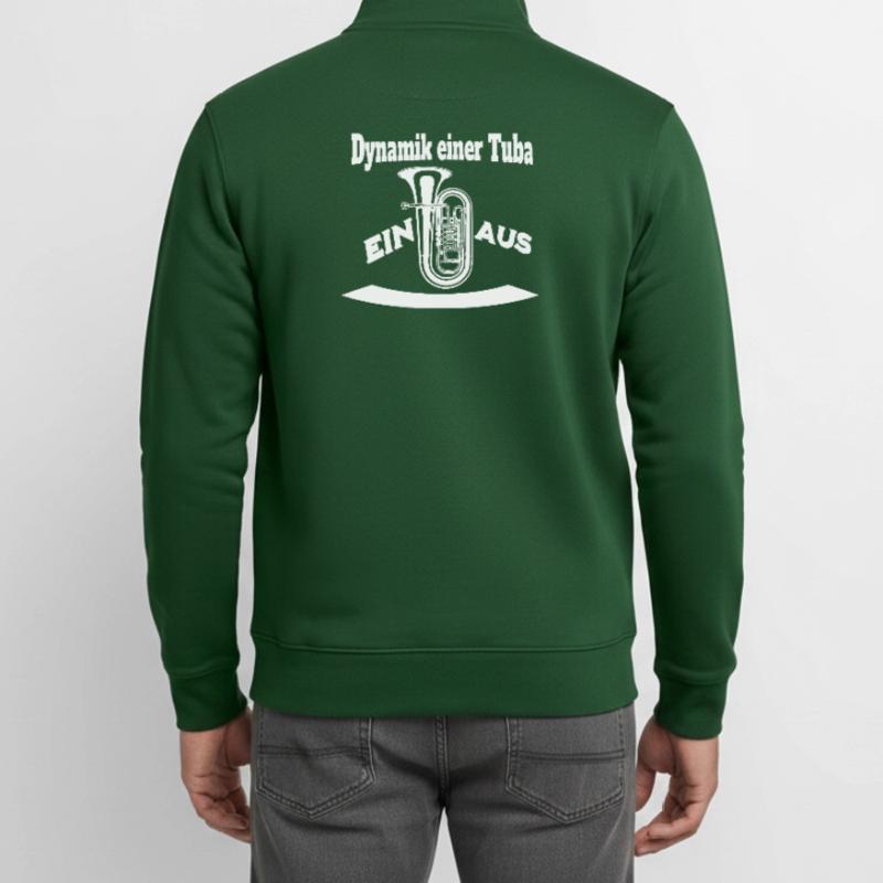 Dynamik einer Tuba - Ein oder Aus Unisex Organic Zip Sweatshirt von Stanley/Stella