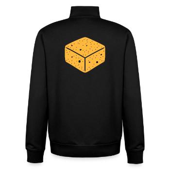 Sponge Effervescent Gum Pattern - Unisex Organic Zip Sweatshirt by Stanley/Stella - black - Back - AI Model Male 185 light (185cm)
