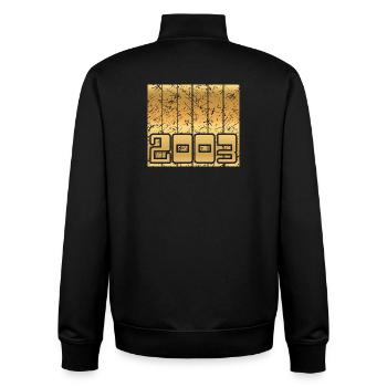 Heimat 2003 - Unisex Organic Zip Sweatshirt by Stanley/Stella - black - Back - AI Model Male 185 light (185cm)