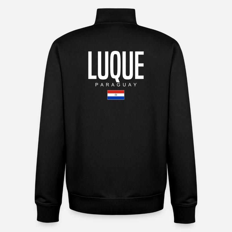 Luque Paraguay Paraguayans - Sweat zippé unisexe en coton bio Stanley/Stella - noir