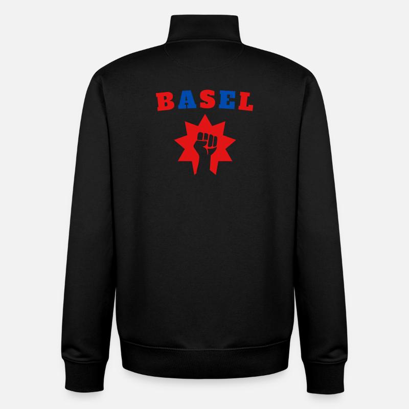 Basel - Unisex Organic Zip Sweatshirt by Stanley/Stella - black