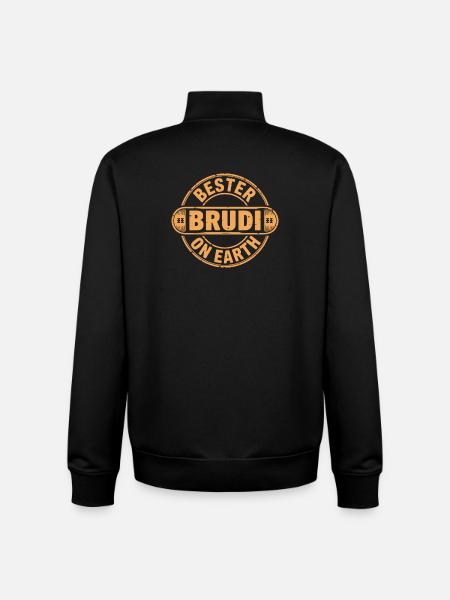 Best brother - Unisex Organic Zip Sweatshirt by Stanley/Stella - black