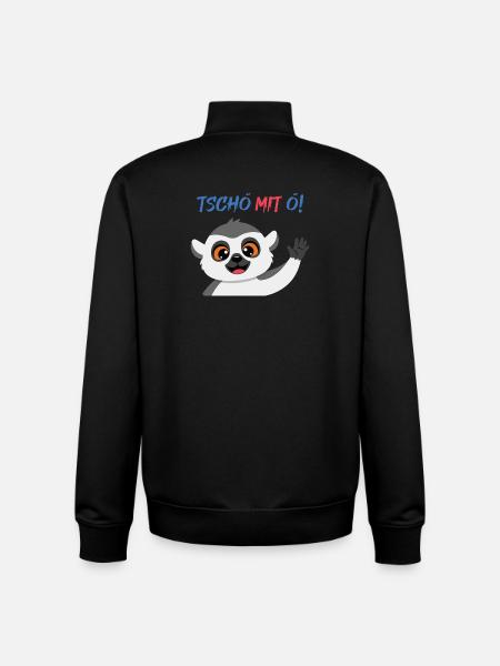 Tschö mit Ö Panda - Unisex Organic Zip Sweatshirt von Stanley/Stella - Schwarz