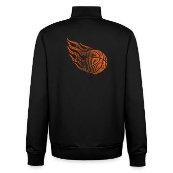 Basketball Basketball Player Gift Idea Baller Bball - Unisex Organic Zip Sweatshirt by Stanley/Stella - black - Back - AI Model Male 185 light (185cm)