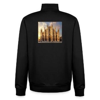 Mailand, Milano, Dom - Unisex Organic Zip Sweatshirt von Stanley/Stella - Schwarz - Hinten - AI Model Male 185 light (185cm)