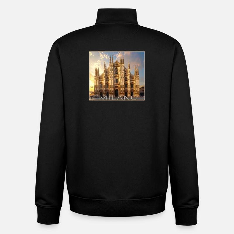 Mailand, Milano, Dom - Unisex Organic Zip Sweatshirt von Stanley/Stella - Schwarz