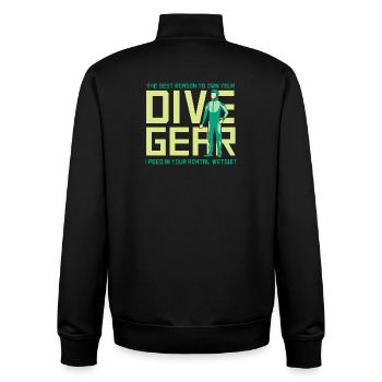 Tauchen Taucher Schnorcheln Sporttaucher - Unisex Organic Zip Sweatshirt von Stanley/Stella - Schwarz - Hinten - AI Model Male 185 light (185cm)