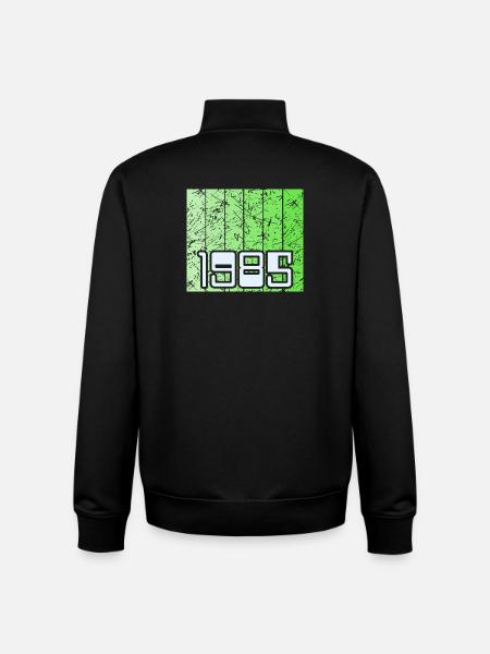Gruen 1985 - Unisex Organic Zip Sweatshirt von Stanley/Stella - Schwarz