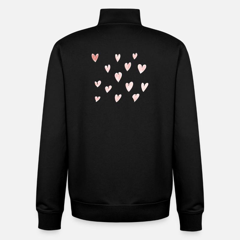 Serduszka – Herz - Unisex Organic Zip Sweatshirt von Stanley/Stella - Schwarz