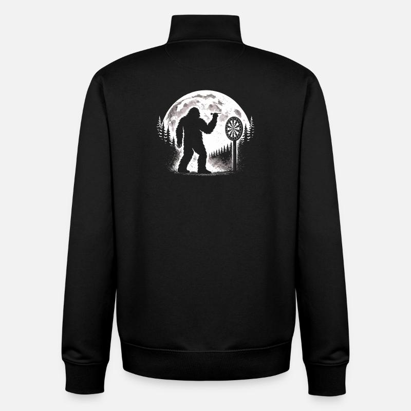 Bigfoot Darts - Unisex Organic Zip Sweatshirt von Stanley/Stella - Schwarz