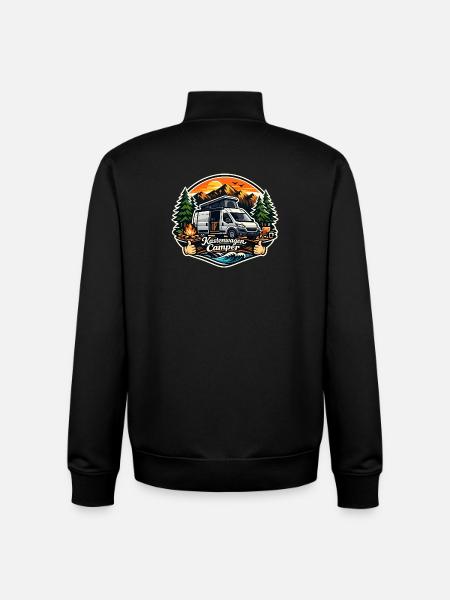 Kastenwagen Camper Abenteuer - Unisex Organic Zip Sweatshirt von Stanley/Stella - Schwarz