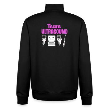Ultrasonic Technician Ultrasonic Technician - Unisex Organic Zip Sweatshirt by Stanley/Stella - black - Back - AI Model Male 185 light (185cm)
