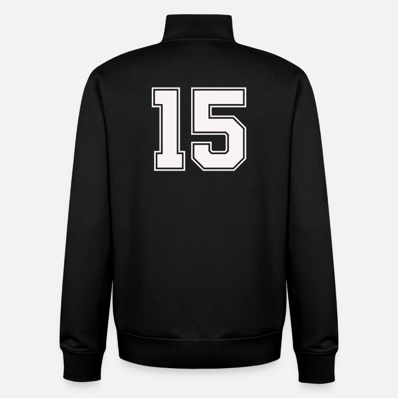 Quinze Style de Plans - Sweat zippé unisexe en coton bio Stanley/Stella - noir