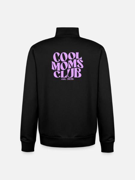Cool Moms Club - Mom 2026 Gift - Unisex Organic Zip Sweatshirt by Stanley/Stella - black