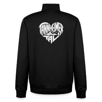 Paysage montagneux du cœur de Tannheimer Tal - Sweat zippé unisexe en coton bio Stanley/Stella - noir - Dos - AI Model Male 185 light (185cm)
