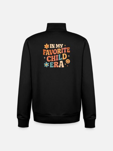 I min yndlings børneepoke-datterfamilier-humor - Stanley/Stella unisex sweatshirt med lynlås i økologisk - sort