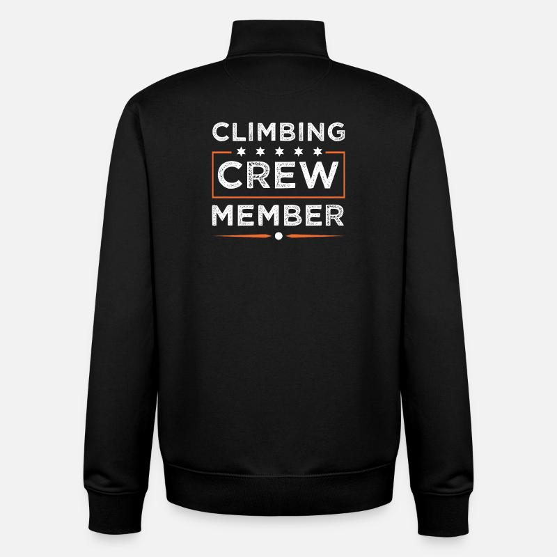 Climbing Crew - Unisex Organic Zip Sweatshirt von Stanley/Stella - Schwarz