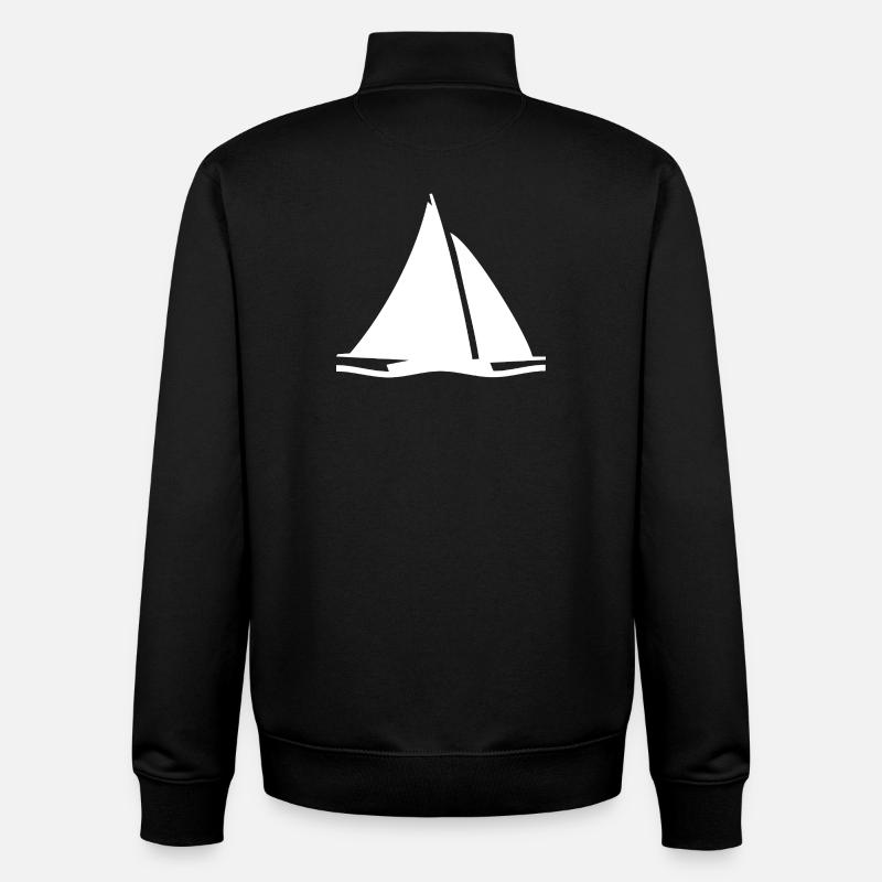 Sail - Unisex Organic Zip Sweatshirt by Stanley/Stella - black